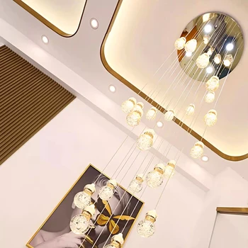 Художественная светодиодная люстра, подвесной светильник, Декор комнаты, Скандинавская домашняя столовая, хрустальные подвесные светильники для гостиной, салон эстетического блеска