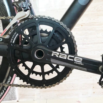 Шатуны Для шоссейного велосипеда из алюминиевого сплава 170 мм/172,5 мм 175 мм 50-34 Т/52-36 Т/53-39 Т, цельные детали шатунов для велосипеда с цепным колесом