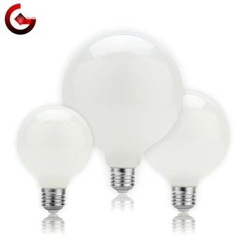 Эдисон Светодиодная Лампа E27 5 Вт A60 ST64 G80 G95 G125 Молочно-Стеклянная Лампа 110 В 220 В Глобус Шаровая Лампа Холодный/Теплый Белый Лампада Светодиодная Лампа