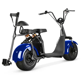 электрический гольф-скутер мощностью 2000 Вт, 2 сиденья, тележки для гольфа с толстыми шинами, Электрический мотоцикл