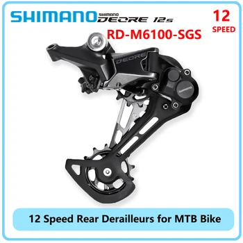 12-скоростные Задние Переключатели SHIMANO DEORE M6100 для горного Велосипеда RD-M6100-SGS SHADOW RD + 1x12-скоростной переключатель Оригинальных велосипедных Запчастей