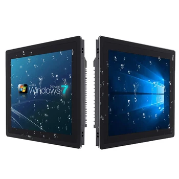 17-дюймовый Встраиваемый промышленный Компьютер Mini Tablet PC All-in-one с Емкостным сенсорным экраном для RS232 COM WiFi для Win10 Pro