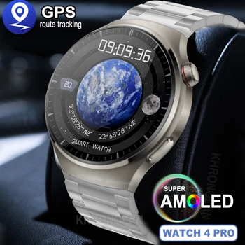 2023 Новые Смарт-часы 4 PRO с 1,62 Дюймовым Экраном, GPS-Треком, Bluetooth-Вызовом, Умные Часы для мужчин, Пульсометр, ЭКГ, PPG, Женские Часы Для HUAWEI