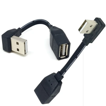 5 см 10 см 30 см USB 2.0 A Штекер к гнезду 90 Угловой Удлинительный кабель-адаптер USB 2.0 Штекер к гнезду Вправо/Влево/вниз/Вверх Черный кабель