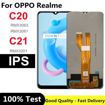 6,5 дюймов Для Oppo Realme C20 ЖК-дисплей С Сенсорным экраном, Дигитайзер, Панель В Сборе Для Realme C21 RMX3061 LCD