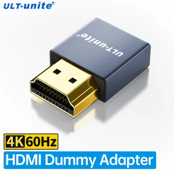 HDMI Фиктивный Штекер 4K Headless Ghost Display Adapter Эмулятор виртуального дисплея Поддержка 4K 60Hz 1080P 120HZ EDID Monitor Emulator