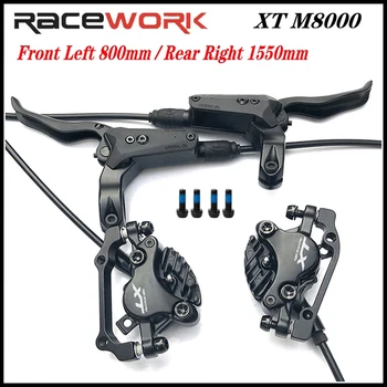 RACEWORK XT M8000 Велосипедный Масляный Тормоз Левый Передний Правый Задний 800 мм 1550 мм Гидравлический Тормоз Тормоза Для Горного Велосипеда XT M8000 Ultra MT200