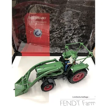 UH Литье под давлением в масштабе 1:32 Fendt Farmer 3S Трактор из сплава, модель сельскохозяйственной машины, коллекция сувенирных украшений 6232