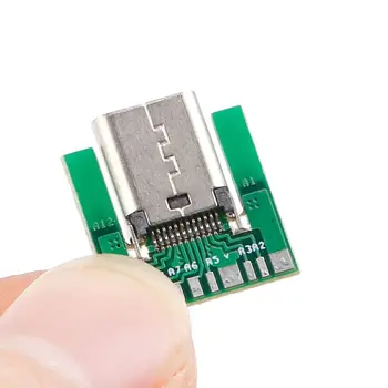 USB 3.1 Type C, разъем SMT-типа с печатной платой, 24pin