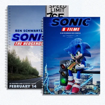 Аниме Мультфильм Sonic The Hedgehog Альбом для рисования Граффити Блокнот для Школьных принадлежностей Размер B5/a4/8K Блокнот Пустая Страница Книга с картинками