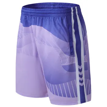Баскетбольные штаны для бега с принтом, Летние модные мужские теннисные шорты с дышащими карманами, шорты для тренировок в тренажерном зале, шорты для бодибилдинга