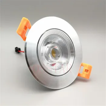Бесплатная доставка, супер 9 Вт COB светодиодная лампа, светодиодный светильник с высоким люменом, светодиодный встраиваемый светильник, светодиодная лампа AC85-265V