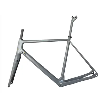 Велосипедная рама для велокросса GR029 Из Углеродного волокна T700 Окрашена На Заказ Краской 100X12mm или 100X15mm Через Ось