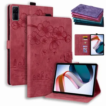 Кожаный чехол с тиснением для Redmi Pad 2022, 10,61-дюймовый Чехол для планшета Xiaomi Pad 5 6 Mi Pad 5 6 Pro, 11-дюймовый Чехол-книжка с откидной крышкой