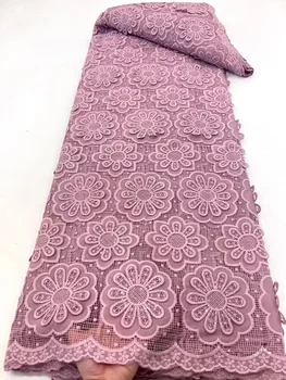Новейшая высококачественная современная вышивка Сетчатое кружево с блестящими пайетками, Вышивка 3D Тюлевым кружевом с бисером, Ткань для вечернего платья