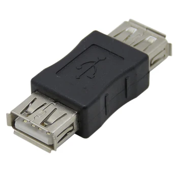 Новый Черный USB 2.0 Тип A Женский к Micro USB B Женский Адаптер Штекер Конвертер usb 2.0 в разъем Micro usb оптом