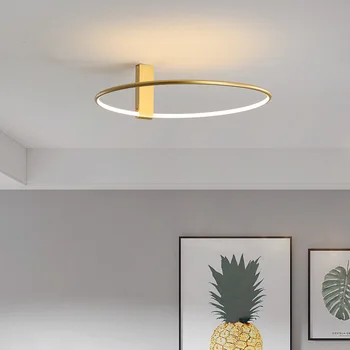 Регулируемое потолочное освещение Скандинавский минималистичный коридорный светильник для главной спальни минималистичный современный коридорный светильник