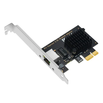 Сетевая карта SSU PCI Express 2,5 Гбит/с Gigabit Ethernet PCIE Сетевая карта LAN Адаптер 1 Порт RJ45 Для Чипов I225V Для настольных ПК