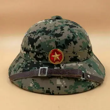 Шлем солдата вьетнамской армии с красной Звездой, цифровая камуфляжная шляпа armyshop2008